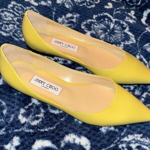 Jimmy Choo Bright Yellow Flats